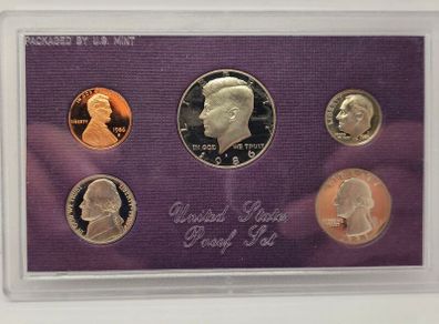 USA United States Proof 1986 S Coun Set in Original Holder