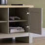 rlington 2 Door TV Unit, Engineered Wood, Grey & Oak, H 49 x W 128 x D 39 cm Image 4