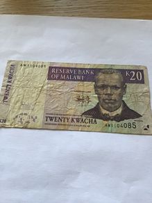 Old Malawi Banknote 20 Kwacha