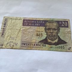 Old Malawi Banknote 20 Kwacha