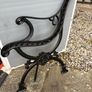 Heavy Cast Iron Garden Bench Ends  Vintage Style  Pair Image 3