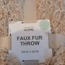 Cream fur throw Image 2