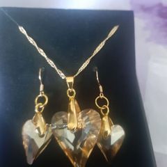 Swarovski Element Pendant and Earrings