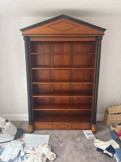 wooden bookshelf