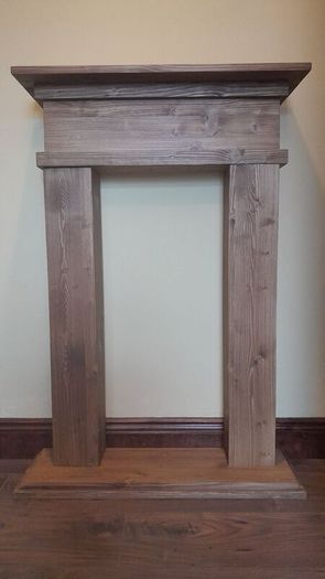 Fireplace surround brown