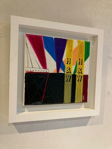 Original Art Original Painting of Titanic Harland Wolf