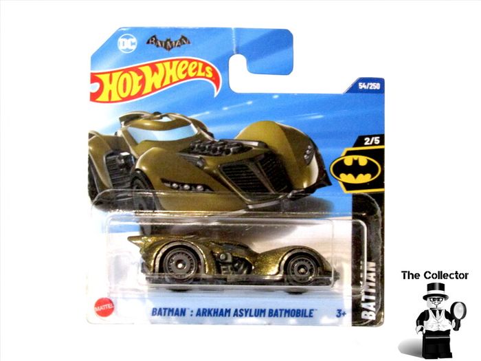 Hot Wheels Gold Batman Arkham Asylum Batmobile Diecast Car Brand New Sealed