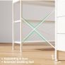 120cm Corner Desk with Drawers, Reversible L shaped Computer Desk with Power Outlet Image 8