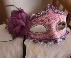 2 Venitian Masquerade Eye Masks