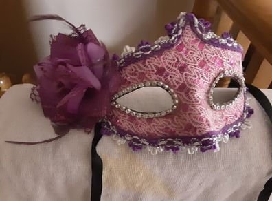 2 Venitian Masquerade Eye Masks