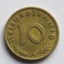 Germany - Scarce Key Date 1936 "A" Berlin Third Reich 10 Reichspfennig Image 2