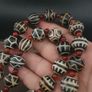 Antique Burmese Pumtek Pyu Petrified Wood Beads Necklace Image 10