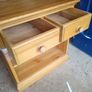 Solid Oak Drawers/TV base Unit Image 2