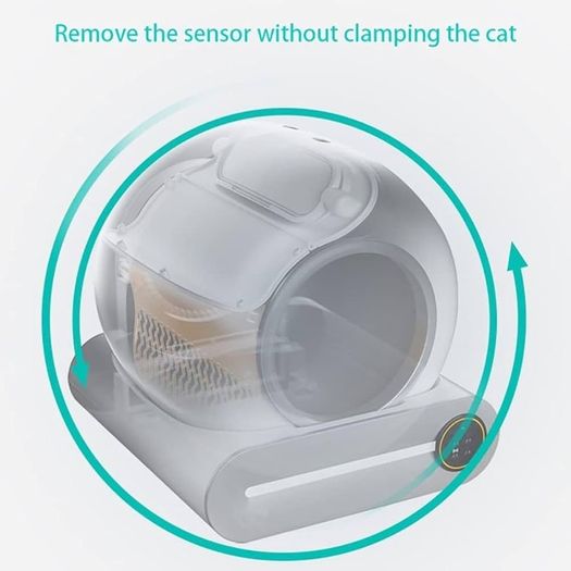 Automatic Self Cleaning Cat Litter Box App Remote Control 65L Large Capacity Cat Litter Sealed Waste Bin Odour Control