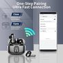 Earbuds, Bluetooth 5.3 Headphones In Ear with 4 ENC Noise Cancelling Mic, Btootos New Bluetooth Earbuds Mini Deep Bass Stereo Sound, 36H Playtime LED Display Wireless Earphones Image 2