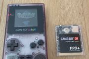 Nintendo Gameboy Color Clear Purple CGB-001 + Flash Card 4GB