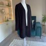 Elegant Black Sequins long Blazer. Size Medium UK 10-12 / EU 38-40 Image 8