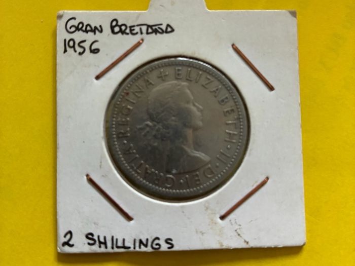 1956 UK Two Shilling