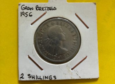 1956 UK Two Shilling