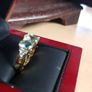 18 Ct Gold ring  with 1.35 carat Aquamarine Gem stone and diamonds Image 8