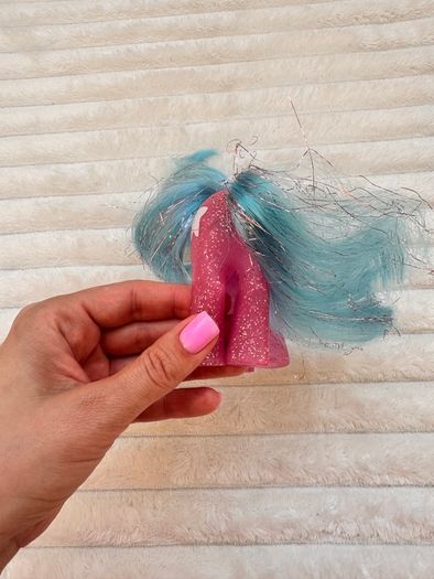 My Little Pony Star Dancer Sparkle Vintage 1987 Hasbro G1 MLP Pink Glitter approx. 12 cm. Used Please see photos