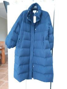 Per Una Size 18 Feather Filled Long Coat New with Tag