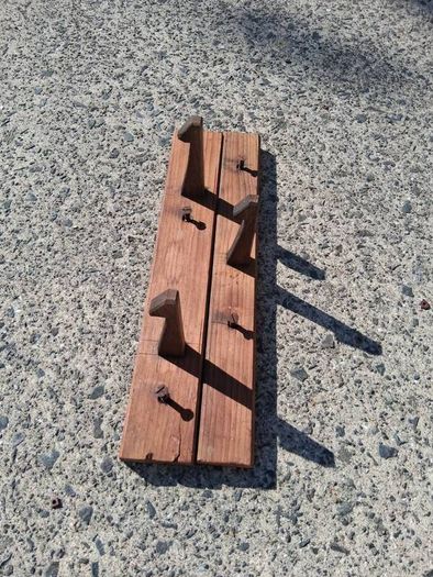 Art Nouveau Wooden Coat Rack