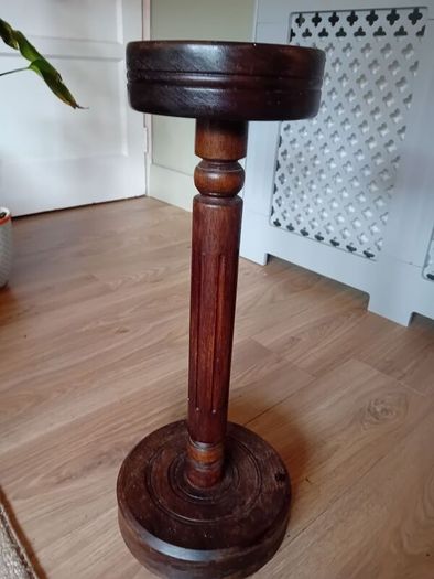 antique french mid century mahogany plant stand