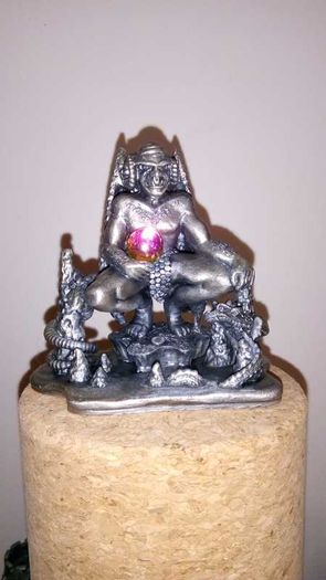 Metal Figure With Crystal - The Demon Of The Catacombs