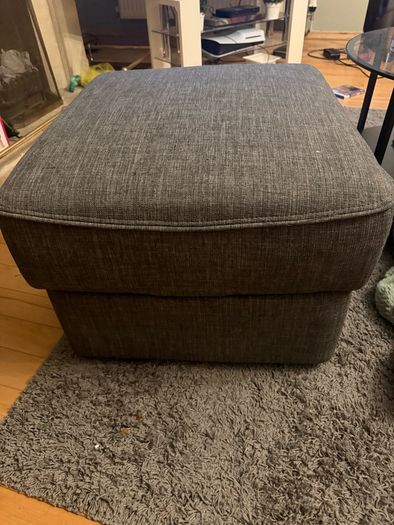 Grey Electric Reclining Sofa + Mila Footstool
