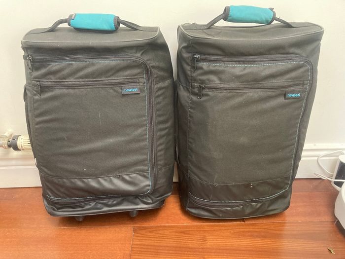 Suitcases - Two Decathlon 30L wheelie suitcases