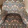 Armchair William Morris Strawberry Thief velvet Image 3