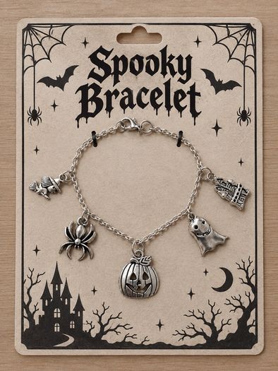 Spooky Halloween charm bracelet