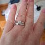 18k White Gold Natural Diamond Bridal Set  Certified Image 2