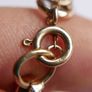Vintage 9k Yellow Gold 375 Solid Handmade Fashion Link Bracelet length 8" -  9,4 grams Image 7