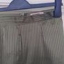 Skylar Rose Olive Green Satin Striped Wide-Leg Trousers ] Image 5