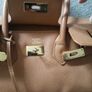 Tan handbag faux leather Image 2