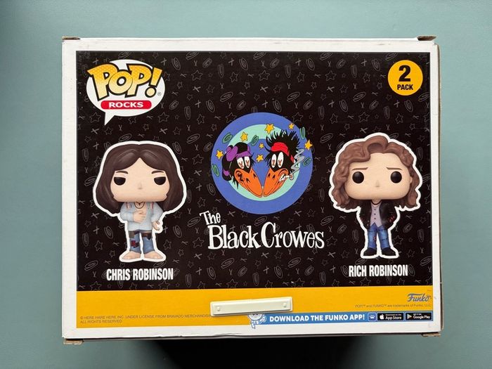 Funko Pop - Chris Robinson and Rich Robinson - The Black Crowes - Pop Rocks Music Vinyl Action Figure 2 Pack
