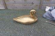 brass swan/ trincket box