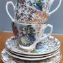 Bone China Tea Trio / Set, 22k Gold Rim Image 7