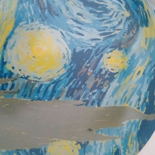 Vincent Van Gogh > "Starry Night" Translucent Studio Glass Platter