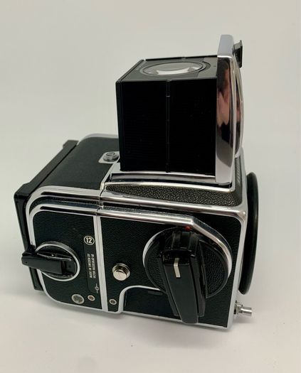 Hasselblad 500 cm vintage medium format film camera and A12 film back