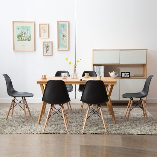 _Free Delivery 4pcs Nordic Dining Chair 4 included