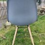 Grey plastic dining chairs Image 2