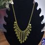 Vintage Green Crystal Necklace Image 7