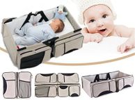 main image for ad Baby 3 in 1 Portable Bassinet Cot Mummy Travel Bag Diaper Bag and Change Station