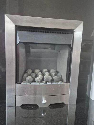 Granite fireplace with Gas fire