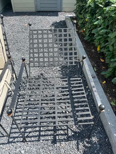 Cast iron garden furniture