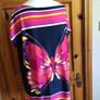 Joanna Hope Ladies Bright pink multicolor butterfly print Top size 20 includes post Image 3