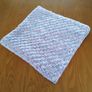 Blanket Hand Crochet 33" Square Pastel Shades Image 4